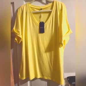 Cuffed sleeve tee shirt